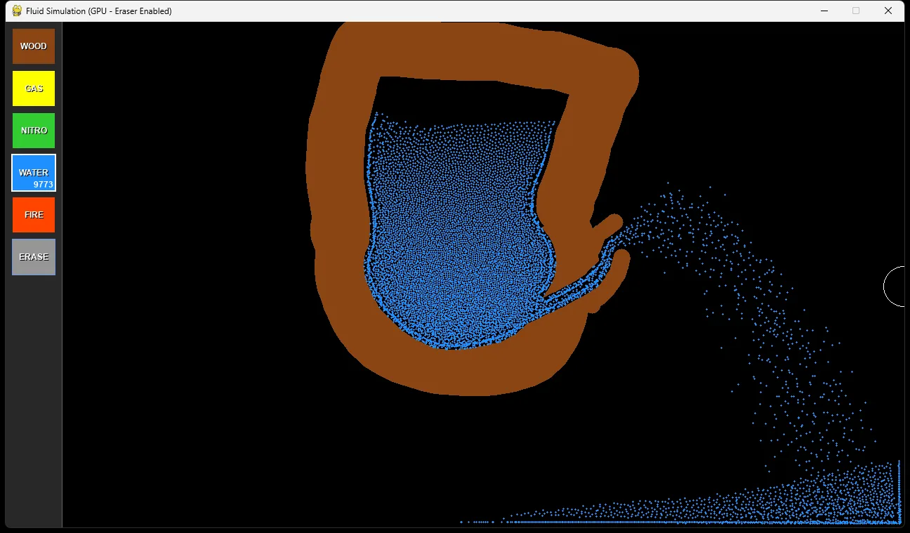 Screenshot of GPU Physics Simulator
