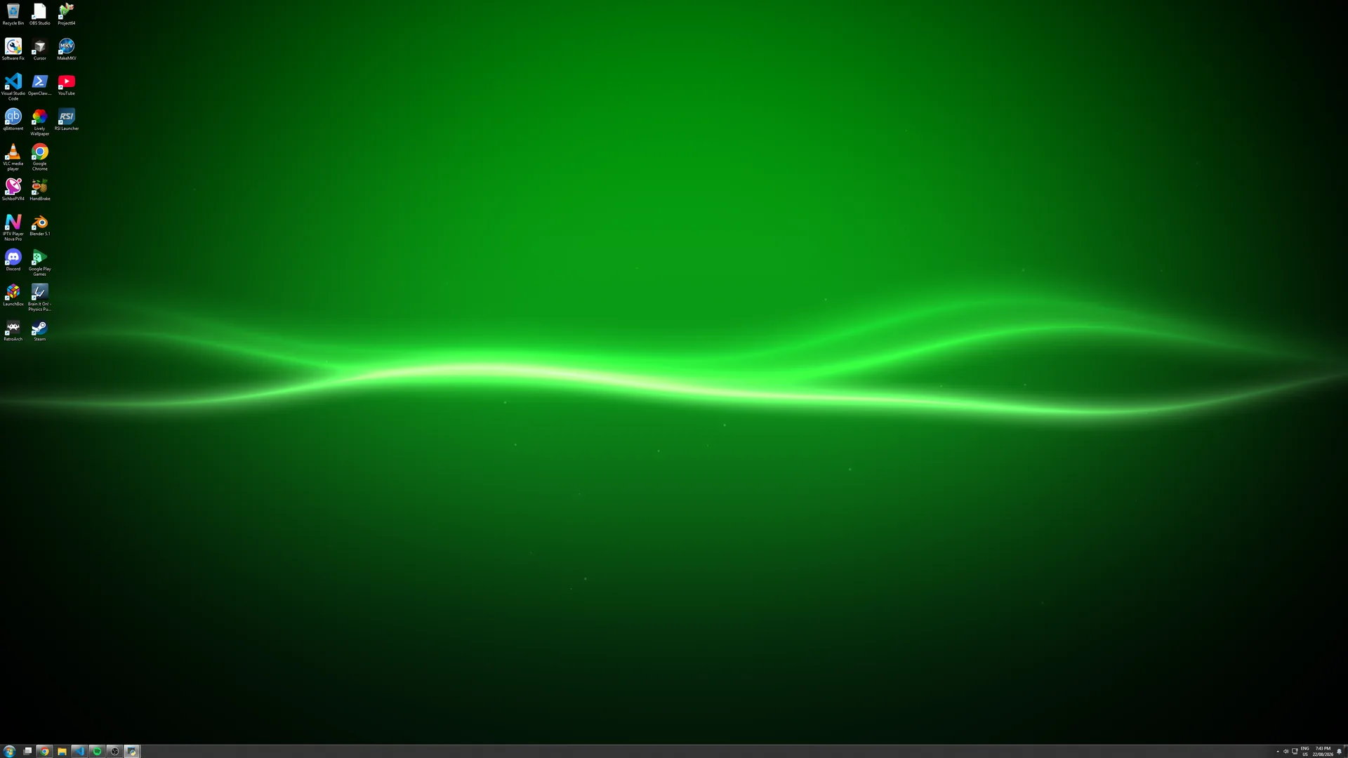 Screenshot of PS3-Style Animated Wallpaper